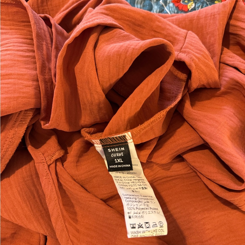 Emery Rose Sleeveless Tiered Maxi Dress in Rust Orange - Picture 9 of 9